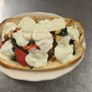 Good fella Hero Brocoli Rabe Grilled Chicken Fresh Mozzarella Roasted Red Peppers